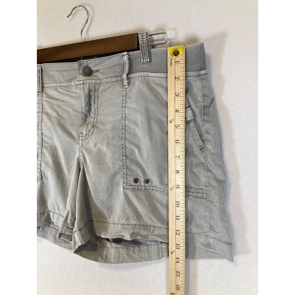 Utility Sonoma Goods For Life Womens 12 Gray Ribbed Waist Cargo Shorts - Picture 7 of 9